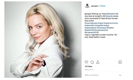 Advertising watchdog bans e-cigarette promotion on Instagram | Vaping | The Guardian Advertising watchdog bans e-cigarette promotion on Instagram | Vaping | The Guardian