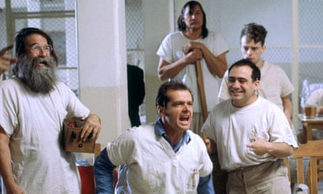 ‘Jack and I watched some shock therapy at 6am one morning’ … Jack Nicholson and Danny DeVito, centre and right, in One Flew Over the Cuckoo’s Nest.