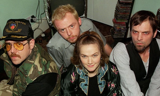 Frost report: with the cast of Spaced. From left: Nick Frost, Simon Pegg, Jessica Stevenson and Mark Heap.