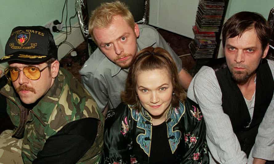 Spaced Nick Frost, Simon Pegg, Jessica Stevenson and Mark Heap