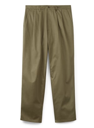 Pleated chinos, £59, Community Clothing