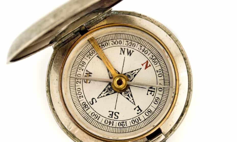 Antique pocket compass