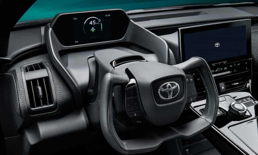 Toyota’s bZ4X will come with the option for a yoke steering wheel