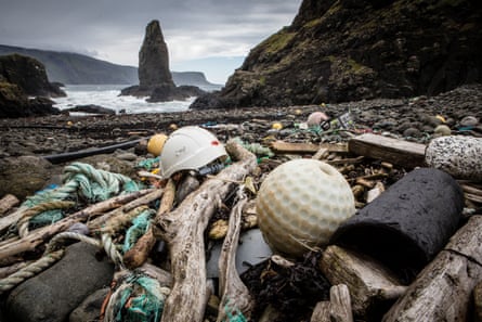 Buoys, rope and other rubbish washed up on the Isle of Canna in the Inner Hebrides, Scotland. The mindset that perceives the sea as somewhere we can throw stuff and it just goes away is pervasive and persistent.