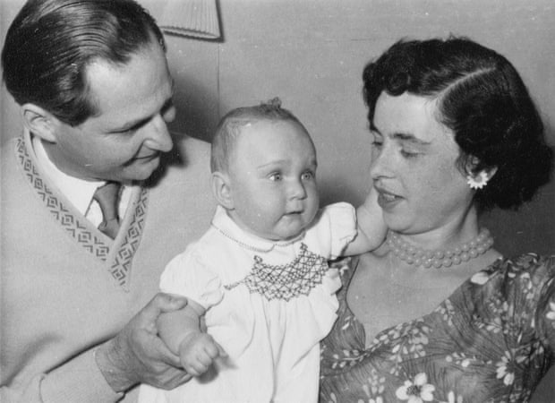 Jacqueline Danson as a baby, with her parents, Ruth and Charles