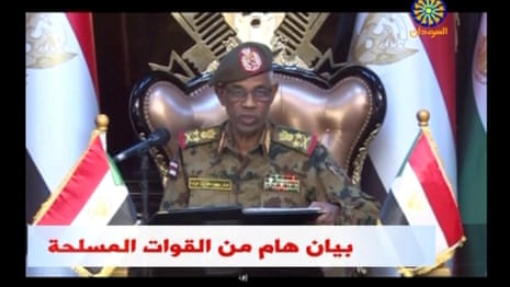 Sudan's defence minister announces state of emergency after arrest of President Bashir - video