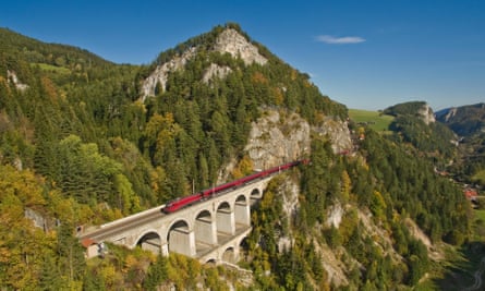 One of the Semmering railway’s many viaducts.