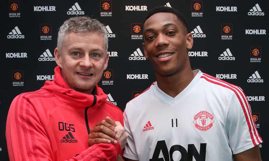 Manchester United’s caretaker manager, Ole Gunnar Solskjær, believes Anthony Martial has ‘fantastic potential’.