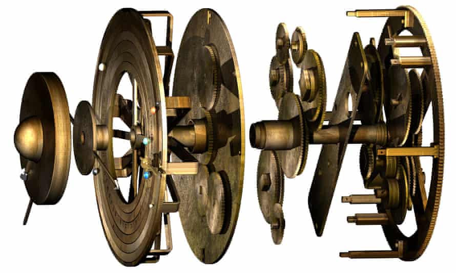 Computer model of the mechanism’s gears