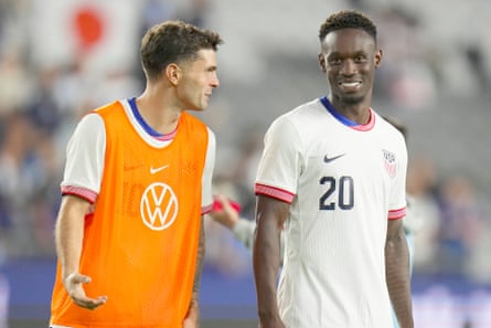 Christian Pulisic and Folarin Balogun talk earlier a friends successful 2025