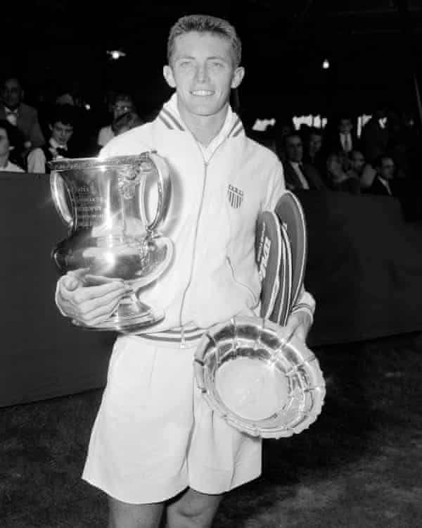 Trabert after winning the US Open, 1955.