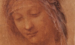 Detail from Head of the Madonna, by Leonardo da Vinci.