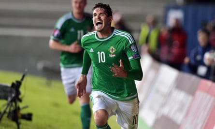 Kyle Lafferty has been crucial to Northern Ireland so far but his booking against Hungary means he is suspended for the visit of Greece next month.