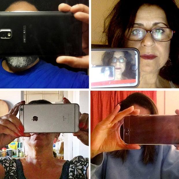 Composite image of activists posing for picture