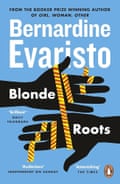 Blonde Roots book cover with two black hands taped together