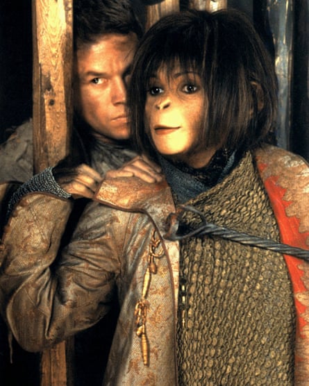 Marky Mark and the monkey bunch … Wahlberg and Helena Bonham Carter in Planet of the Apes.