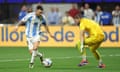 Argentina's Lionel Messi was involved in both goals on Thursday night, setting up the second for Lautaro Martinez in the 88th minute and extending his tournament assists record to 18.