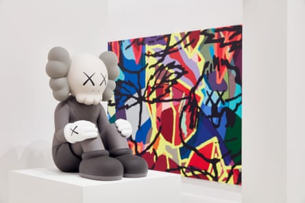 Installation view of Kaws exhibition.