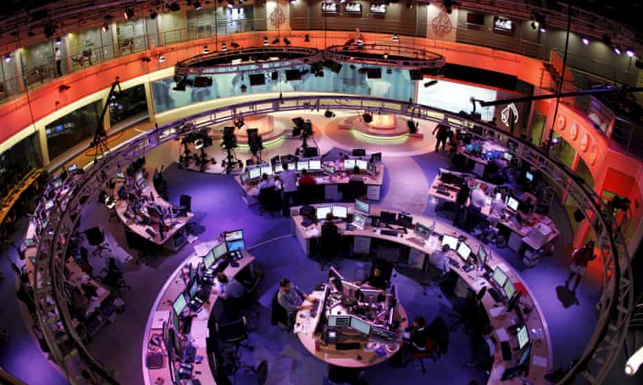 The headquarters of the Qatar-based al-Jazeera English-language channel in Doha