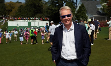Keith Pelley pictured at Augusta.