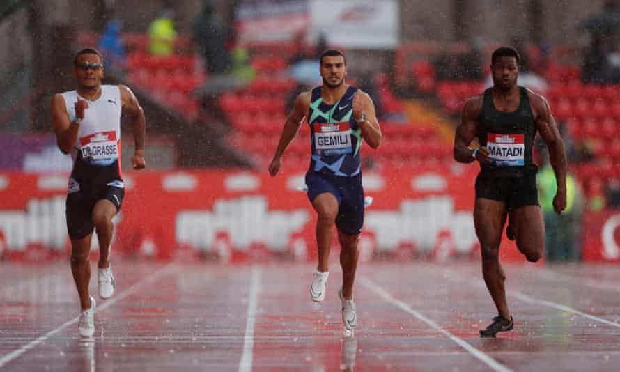 Adam Gemili came sixth in the 200m at Gateshead on Sunday.