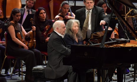 Old friends … Daniel Barenboim and Martha Argerich duet on Schubert’s Rondo in A major.