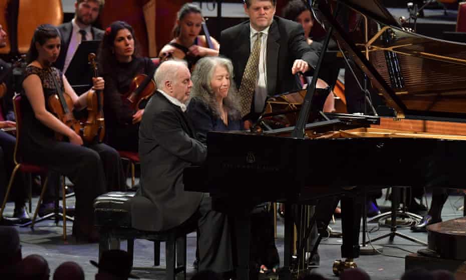 Very special indeed... Daniel Barenboim and Martha Argerich perform Schubert’s Rondo in A D951 as an encore at the BBC Proms 2016