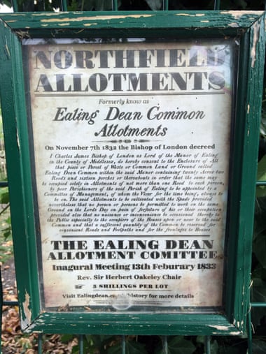 Sign in the allotments