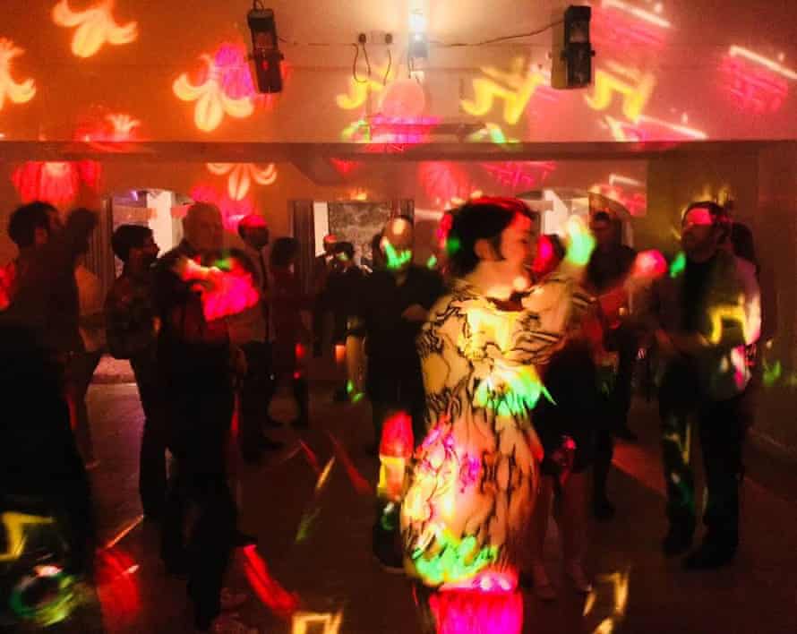 Jude dancing at her 40th birthday party.