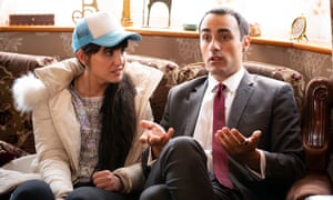 Natasia and Jamie Demetriou in Stath Lets Flats.