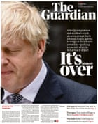 Guardian front page 8 July