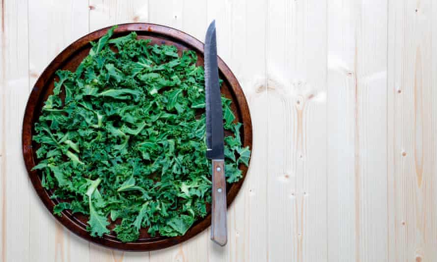 Kale … deliciously salty.