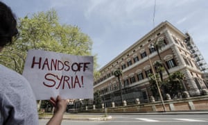 ‘Regional and global powers now exploit Syria for their own advantage and apportion out its territory for repeated bombing.’