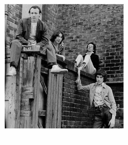 Buzzcocks in 1976 ... Howard Devoto, Steve Diggle, Pete Shelley and John Maher.