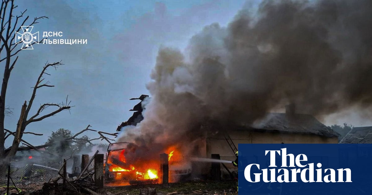 Russian drones and missiles bombard Ukrainian city of Lviv