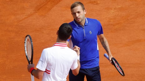 'One to tell the grandkids': Dan Evans beats Novak Djokovic in Monte Carlo – video