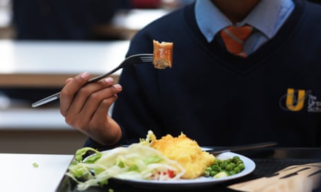 Lunch at Urswick school in Hackney