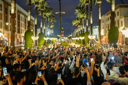 Protestors in Rabat