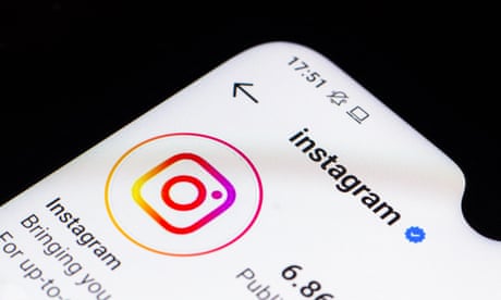 Instagram on a smartphone.