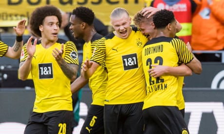 European roundup: Haaland double helps Dortmund thrash Wolfsburg