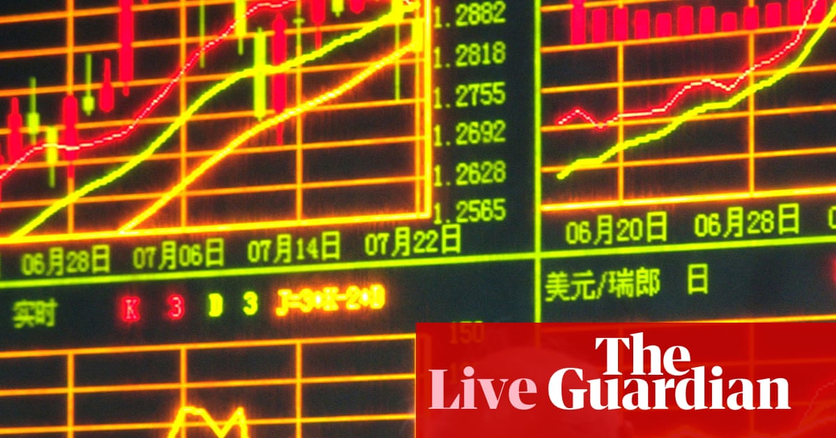 Stock markets hit by US regional bank worries and trade tensions business live