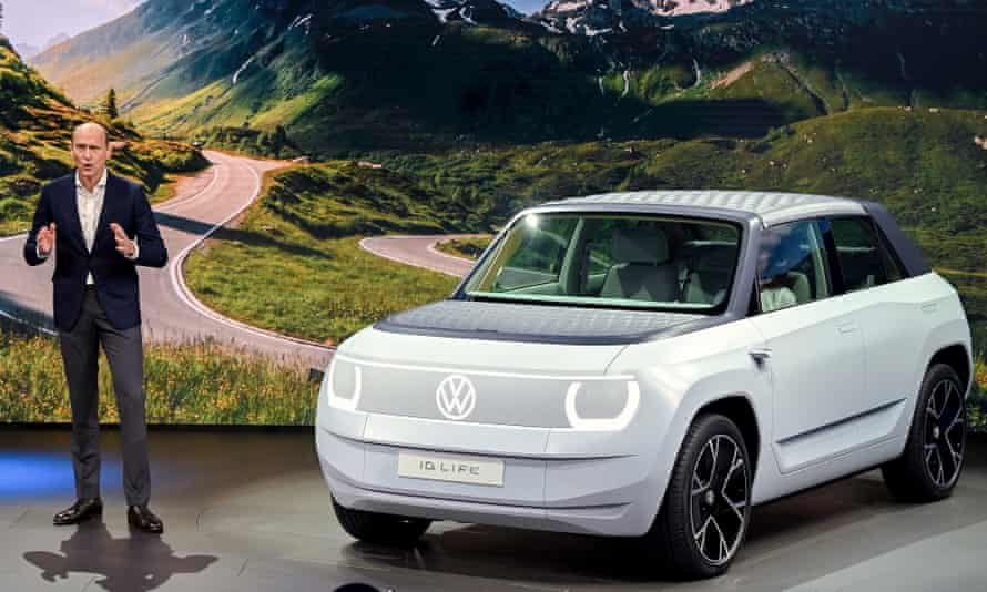 Volkswagen board member Ralf Brandstaetter presents the VW ID.Life at the International Motor Show IAA in Munich