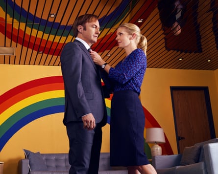 Seehorn with Bob Odenkirk in Better Call Saul.