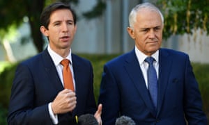 Simon Birmingham and Malcolm Turnbull