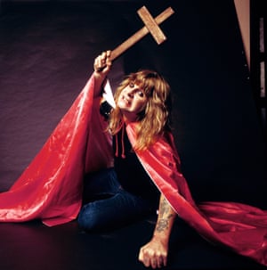 Recreating the cover of the Blizzard of Ozz album in the early 80s