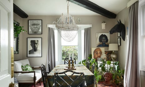 Picture this: artworks by Ramadhan Hamis and an equine bust in the dining room.