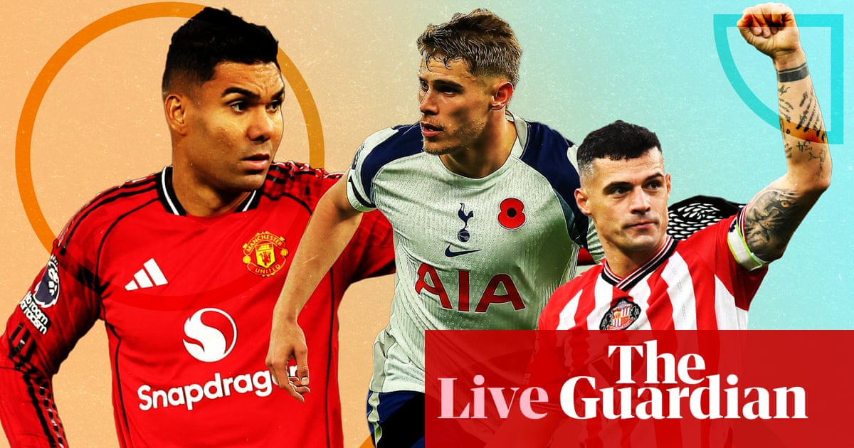 Tottenham v Manchester United buildup, Premier League and WSL news – matchday live