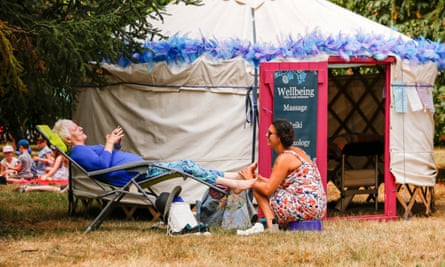 Reflexology at the Womad festival