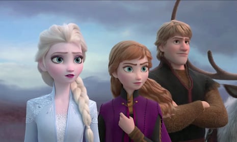 Elsa, Anna and Kristoff in Frozen II.