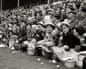 Women in the crowd at Leicester City in 1957.
